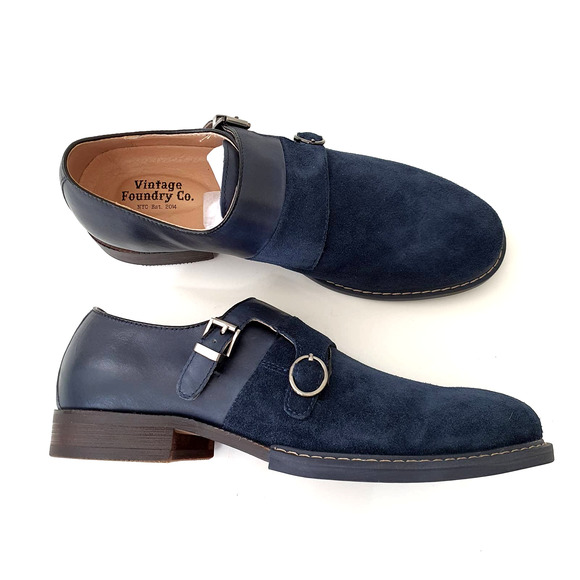 Vintage Foundry Co. Obsidian Monk Strap Suede Shoe main image 11